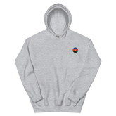 Polyamory Flag Embroidered Circle Hoodie: Celebratory LGBTQ+ Pride Design